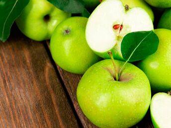 Apples for fasting days during the exacerbation of psoriasis